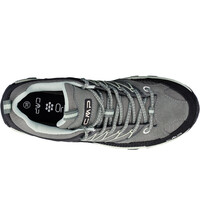 Cmp zapatilla trekking mujer RIGEL LOW WATERPROOF VERDE vista trasera