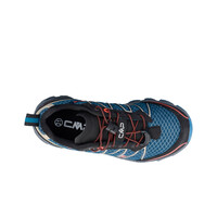 Cmp zapatilla trekking niño ALTAK 2.0 AZUL vista trasera