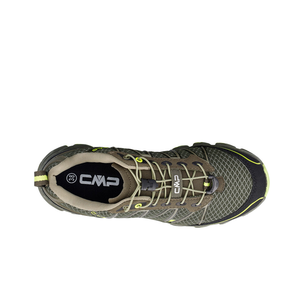 Cmp zapatilla trekking niño ALTAK 2.0 VERDE vista trasera