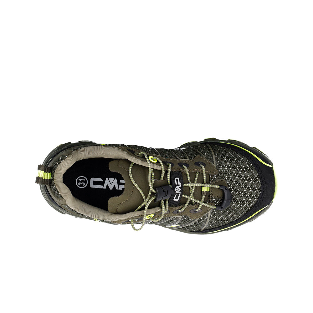 Cmp zapatilla trekking niño ALTAK 2.0 VERDE vista trasera