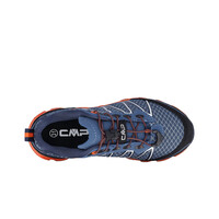 Cmp zapatilla trekking niño ALTAK WATERPROOF 2.0 AZUL vista trasera