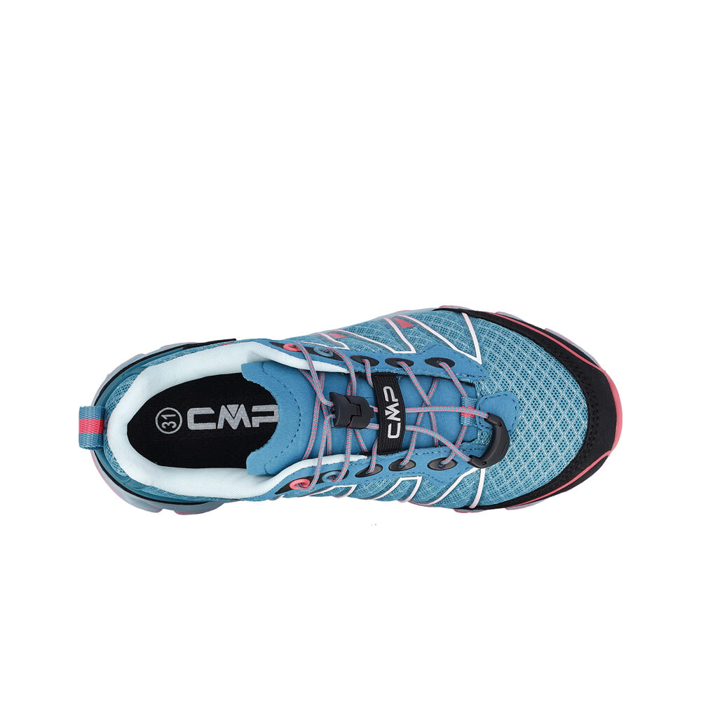 Cmp zapatilla trekking niño ALTAK WATERPROOF 2.0 AZUL vista trasera