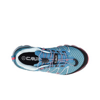 Cmp zapatilla trekking niño ALTAK WATERPROOF AZUL vista trasera