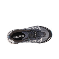 Cmp zapatilla trekking niño ALTAK WATERPROOF GRIS vista trasera