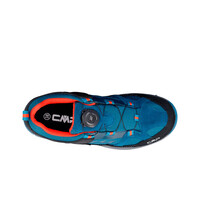 Cmp zapatilla trekking niño KIRUNA LOW FITGO WATERPROOF AZUL vista trasera