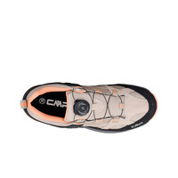 Cmp zapatilla trekking niño KIRUNA LOW FITGO WATERPROOF GRIS vista trasera