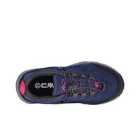 Cmp zapatilla trekking niño MELNICK LOW AZUL vista trasera
