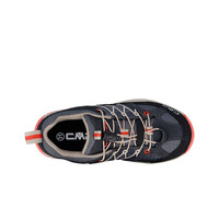Cmp zapatilla trekking niño RIGEL LOW WATERPROOF GRIS vista trasera