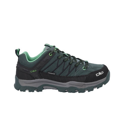 Cmp zapatilla trekking niño RIGEL LOW  WATERPROOF VERDE