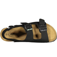 Cmp zueco hombre ECO KEIDHA NEGRO vista trasera