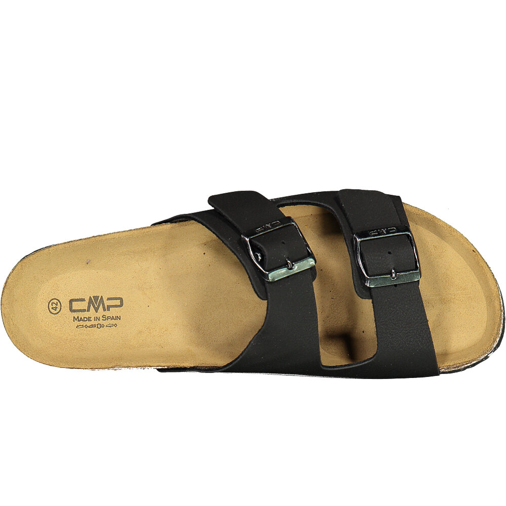 Cmp zueco hombre ECO THALITHA NEGRO vista trasera