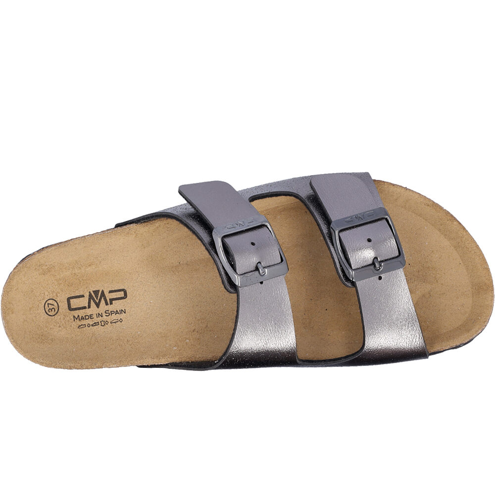 Cmp zueco mujer ECO THALITHA GRIS vista trasera