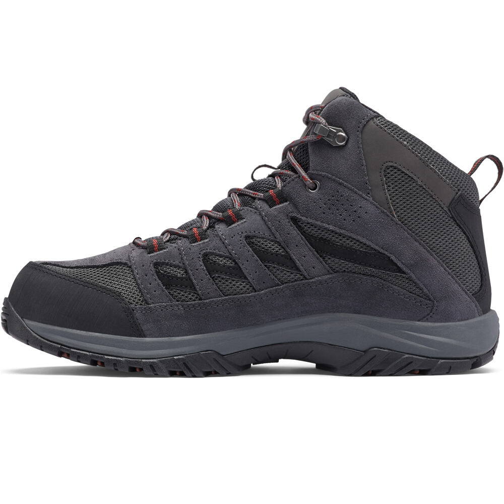Columbia bota trekking hombre CRESTWOOD MID WATERPROOF GRIS vista superior