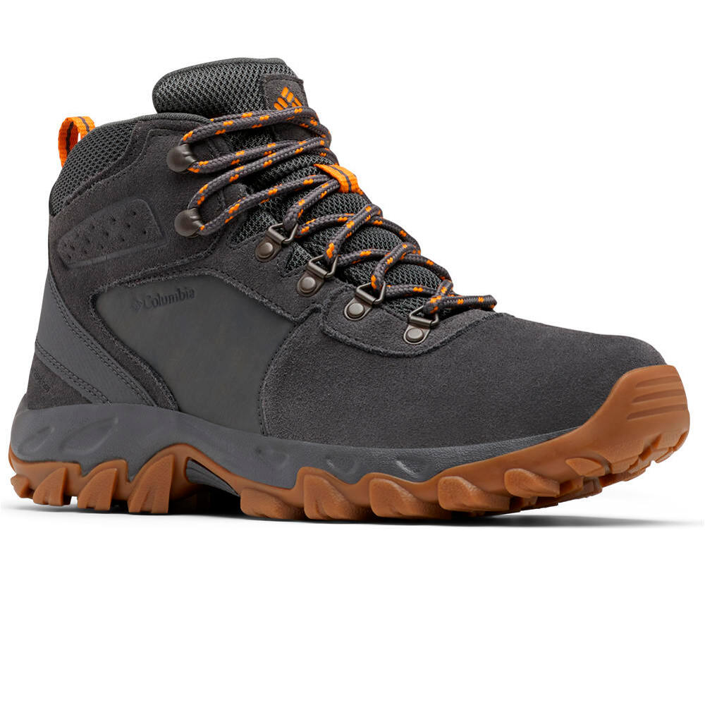 Columbia bota trekking hombre NEWTON RIDGE PLUS II SUEDE WATERPROOF GRIS lateral interior