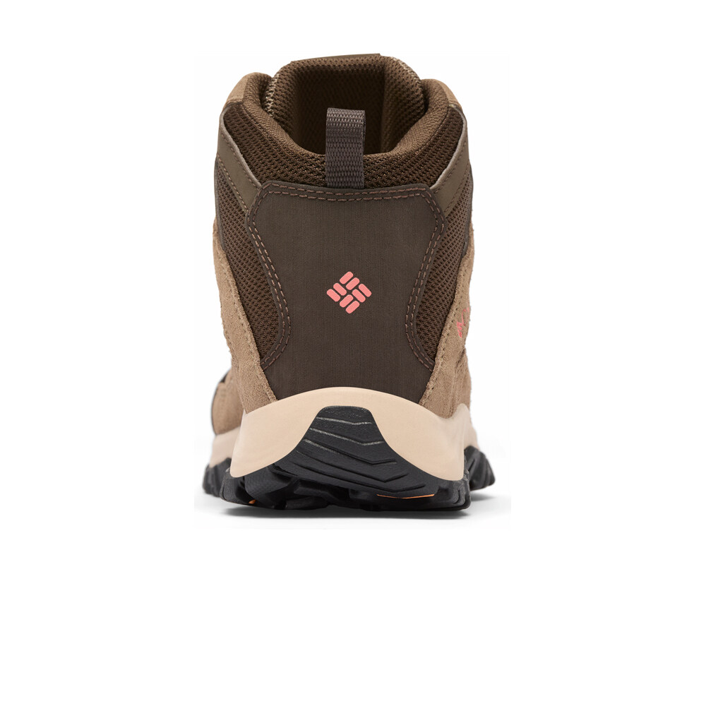 Columbia bota trekking mujer CRESTWOOD MID WATERPROOF VERDE vista trasera