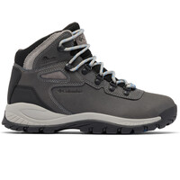 Columbia bota trekking mujer NEWTON RIDGE PLUS GRIS lateral exterior