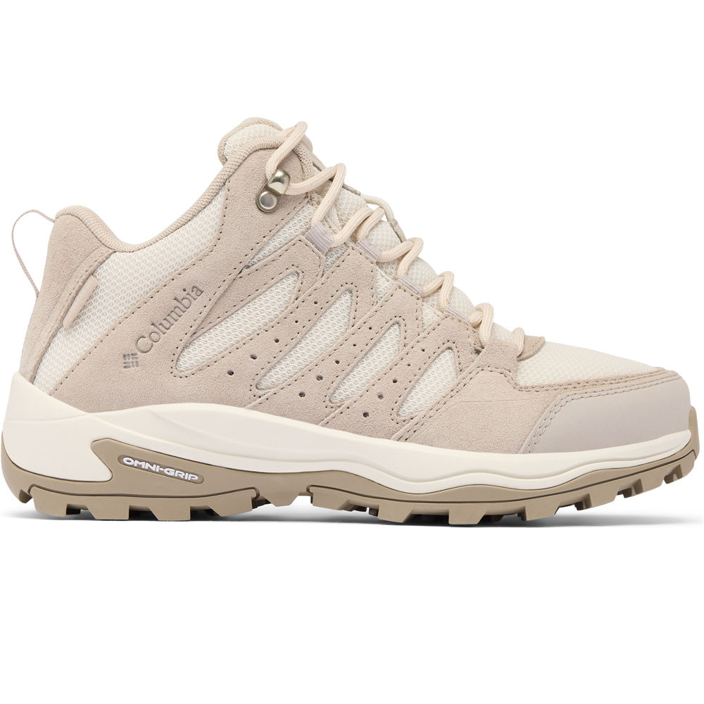 Columbia bota trekking mujer REDMOND IV MID WATERPROOF GRIS lateral exterior