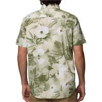 Columbia camisa montaña manga corta hombre RAPID RIVERS VERDE vista trasera