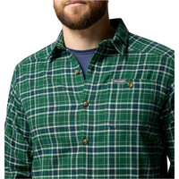 Columbia camisa montaña manga larga hombre CORNEL WOODS VERDE vista detalle