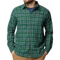 Columbia camisa montaña manga larga hombre CORNEL WOODS VERDE vista frontal