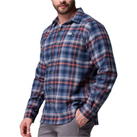 Columbia camisa montaña manga larga hombre CORNELL WOODS AZUL vista detalle