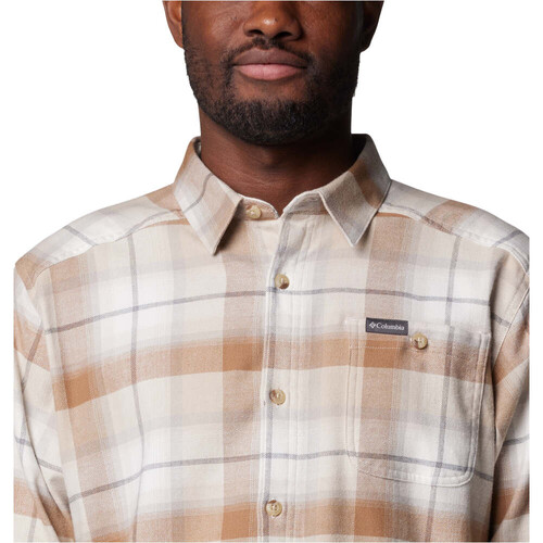 Columbia camisa montaña manga larga hombre CORNELL WOODS MARRON