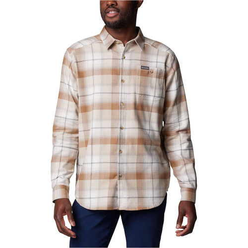Columbia camisa montaña manga larga hombre CORNELL WOODS MARRON