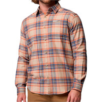 Columbia camisa montaña manga larga hombre CORNELL WOODS MARRON vista frontal