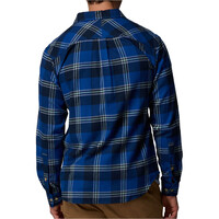 Columbia camisa montaña manga larga hombre FLARE GUN AZUL vista trasera