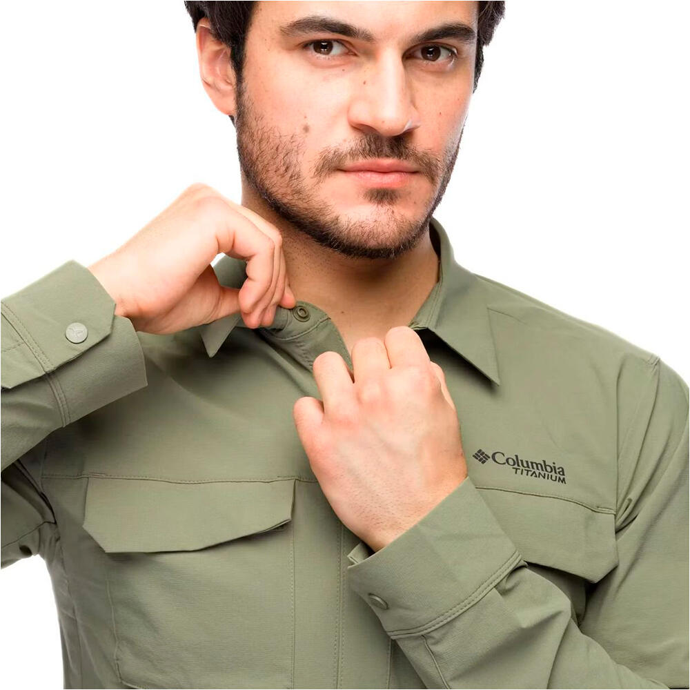 Columbia camisa montaña manga larga hombre SILVER RIDGE ELITE EU  vista detalle