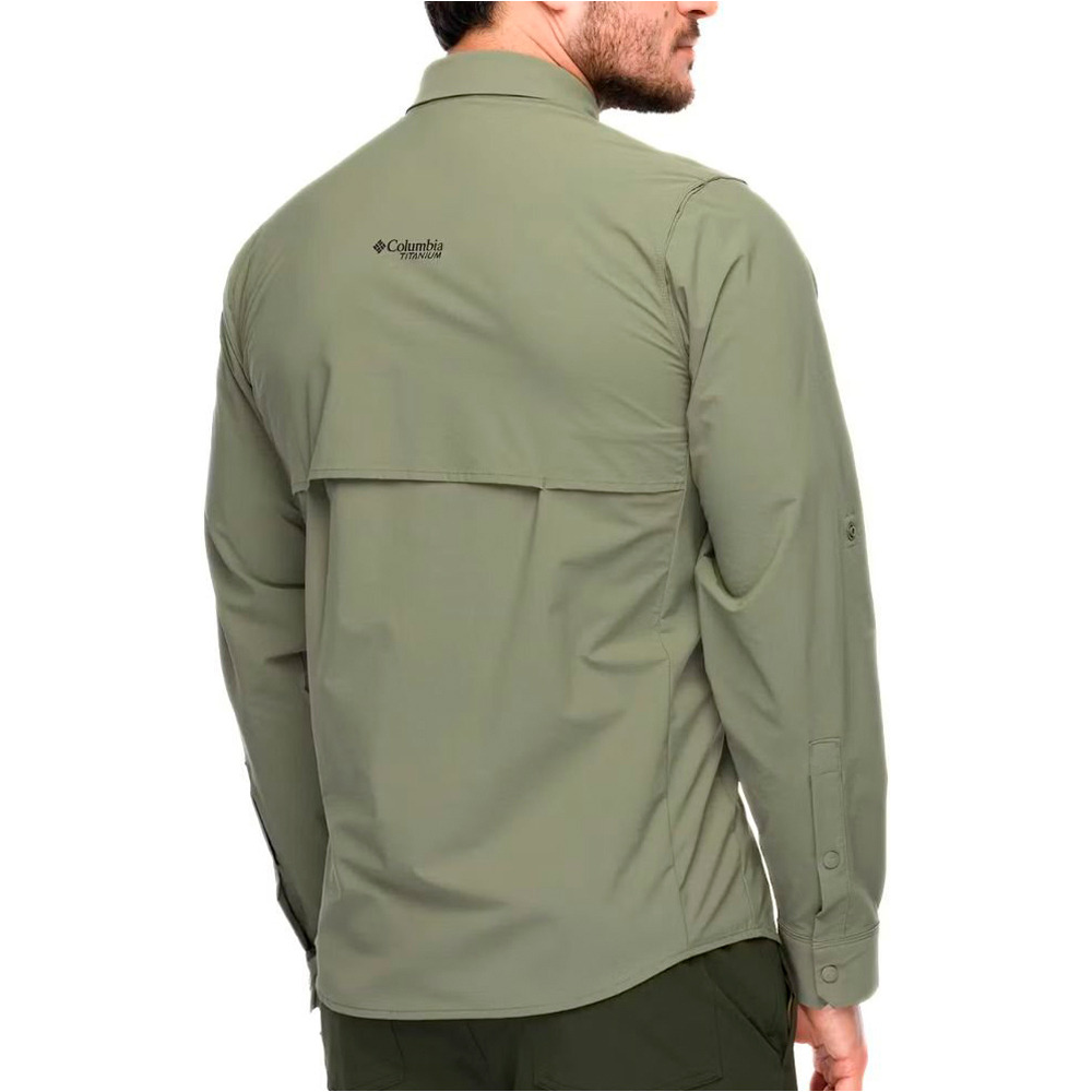 Columbia camisa montaña manga larga hombre SILVER RIDGE ELITE EU  vista trasera