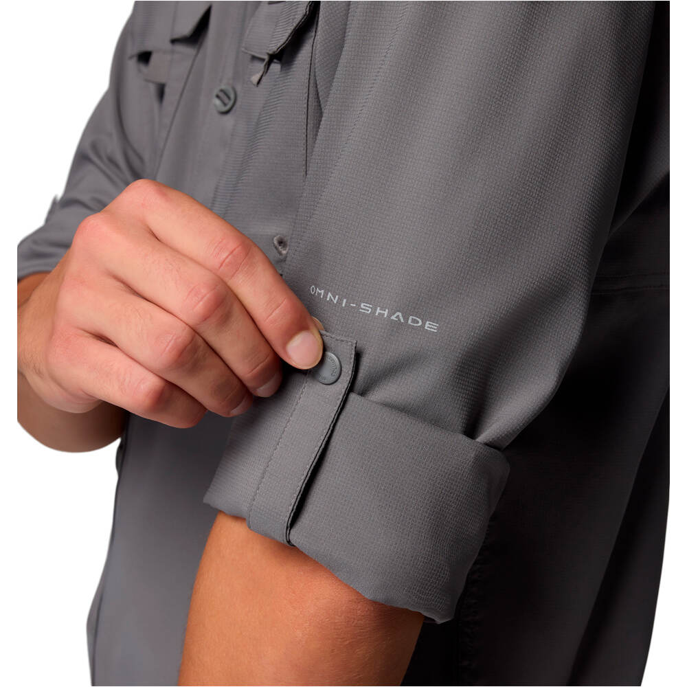 Columbia camisa montaña manga larga hombre SILVER RIDGE UTILITY II GRIS 04