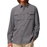 Columbia camisa montaña manga larga hombre SILVER RIDGE UTILITY II GRIS vista frontal
