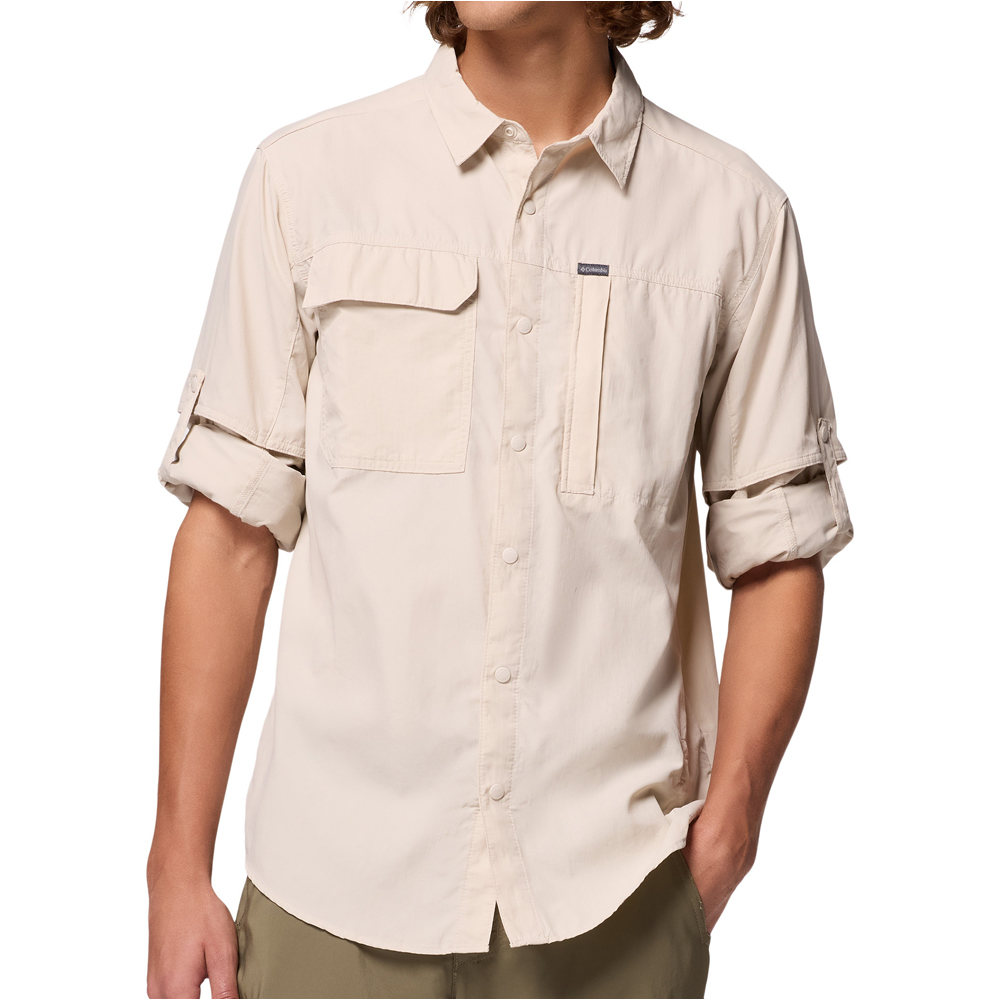 Columbia camisa montaña manga larga hombre SKIEN VALLEY MARRON 03