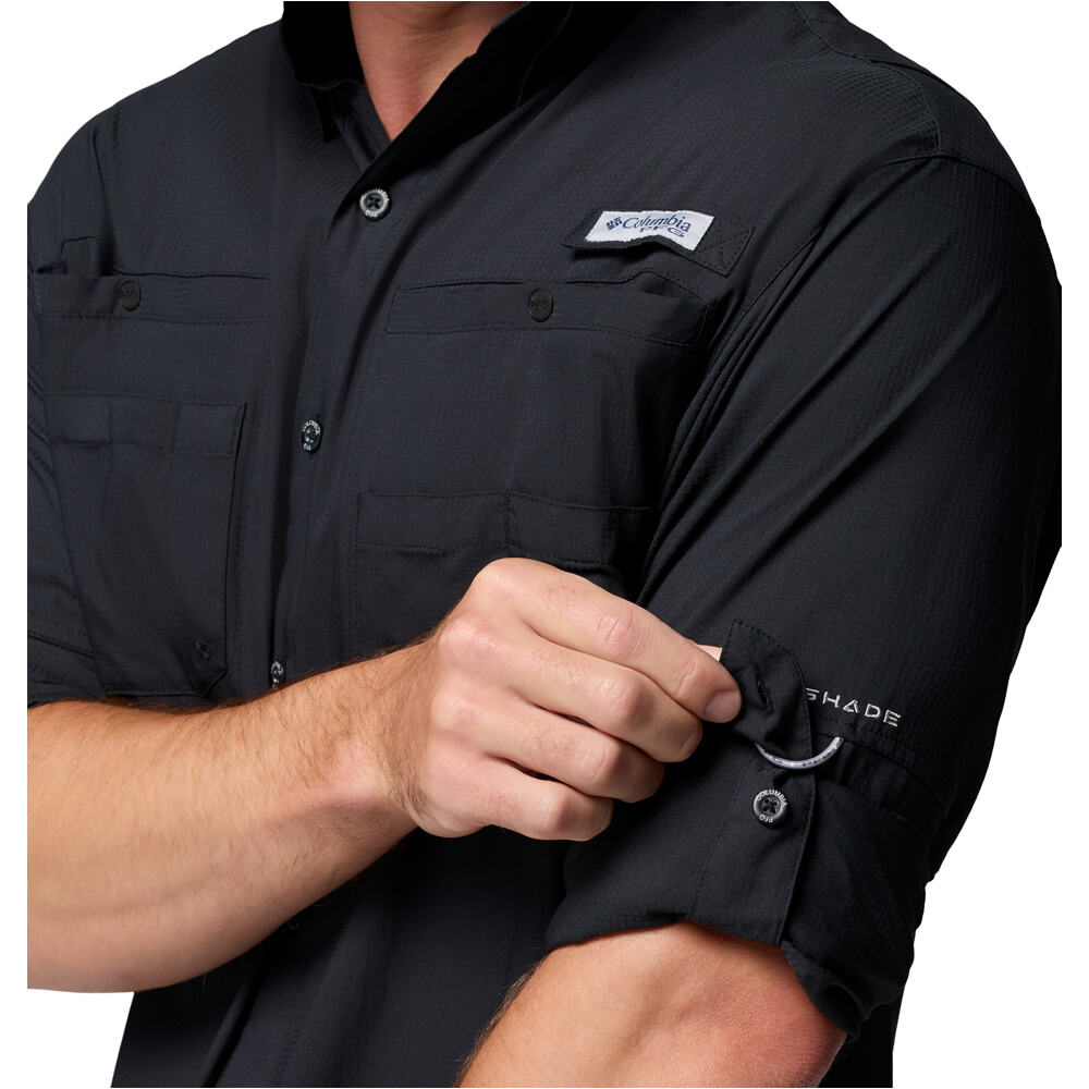 Columbia camisa montaña manga larga hombre TAMIAMI II NEGRO vista detalle