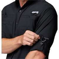 Columbia camisa montaña manga larga hombre TAMIAMI II NEGRO vista detalle