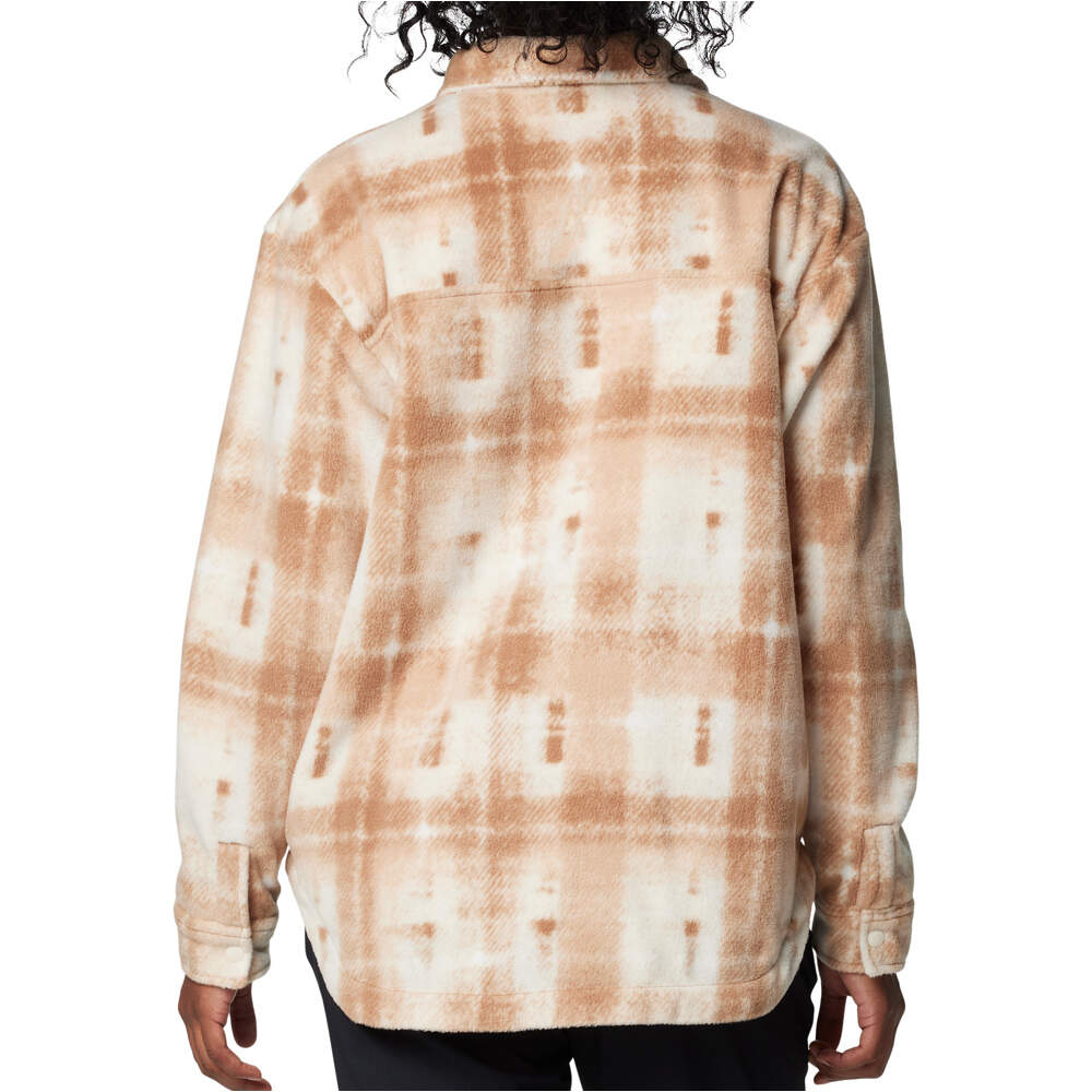 Columbia camisa montaña manga larga mujer BENTON SPRINGS II MARRON vista trasera