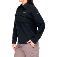 Columbia camisa montaña manga larga mujer SILVER RIDGE ELITE EU NEGRO vista detalle