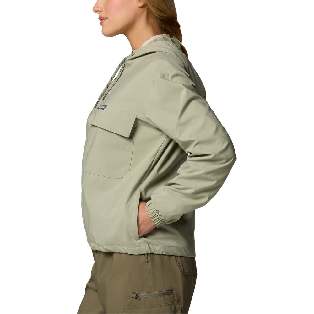 Columbia camisa montaña manga larga mujer SKIEN VALLEY VERDE vista detalle