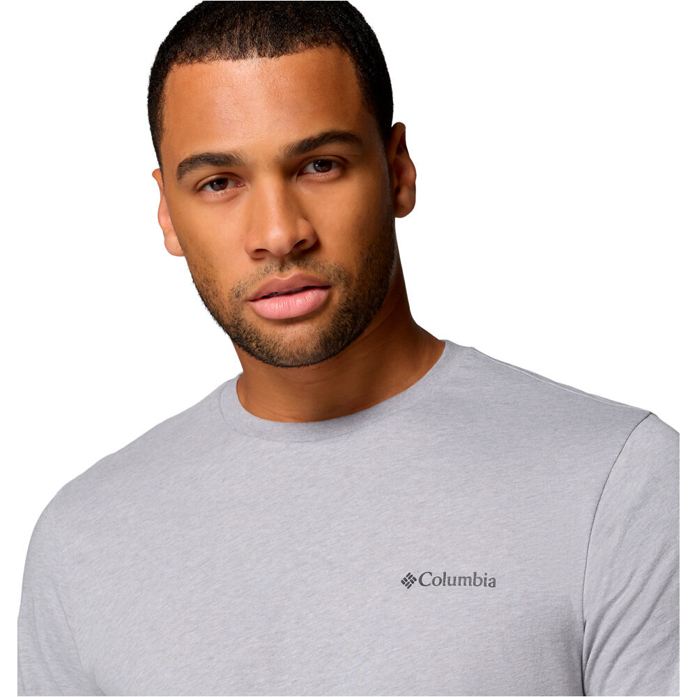Columbia camiseta montaña manga corta hombre CSC OUTDOOR BACK GRAPHIC GRIS 03