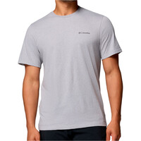 Columbia camiseta montaña manga corta hombre CSC OUTDOOR BACK GRAPHIC GRIS vista frontal