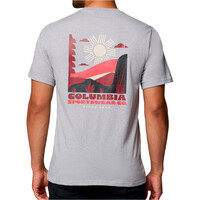 Columbia camiseta montaña manga corta hombre CSC OUTDOOR BACK GRAPHIC GRIS vista trasera