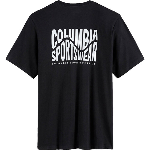 Columbia camiseta montaña manga corta hombre CSC Outdoor Back Graphic Tee NEGRO