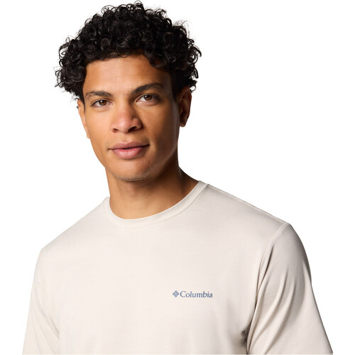 Columbia camiseta montaña manga corta hombre KWICK HIKE BACK GRAPHIC GRIS