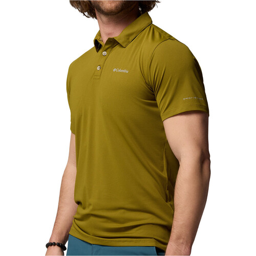 Columbia camiseta montaña manga corta hombre TECH TRAIL UTILITY VERDE