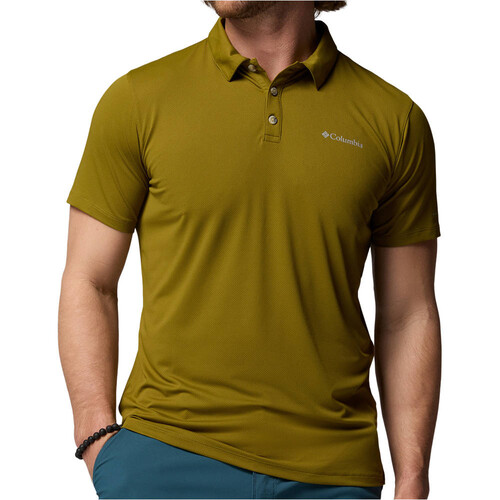 Columbia camiseta montaña manga corta hombre TECH TRAIL UTILITY VERDE