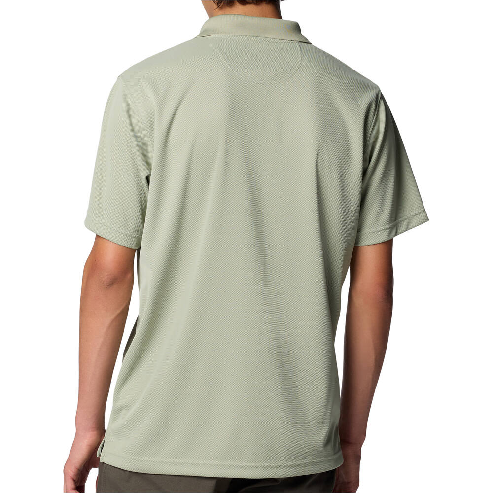Columbia camiseta montaña manga corta hombre UTILIZER VERDE vista trasera