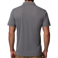 Columbia camiseta montaña manga corta hombre ZERO RULES LIGHT GRIS vista trasera