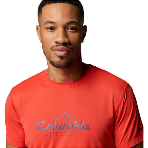 Columbia camiseta montaña manga corta hombre ZERO RULES LIGHT NARANJA