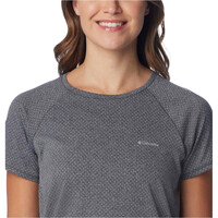Columbia camiseta montaña manga corta mujer BOGATA BAY NEGRO 04